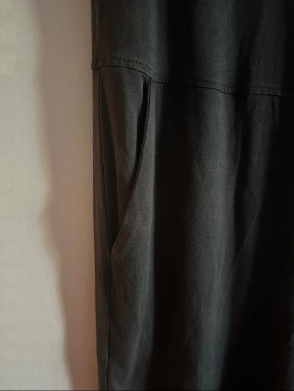 Eileen Fisher Petite dark Grey Short Sleeve Wide-Leg Jumpsuit - Picture 3 of 6